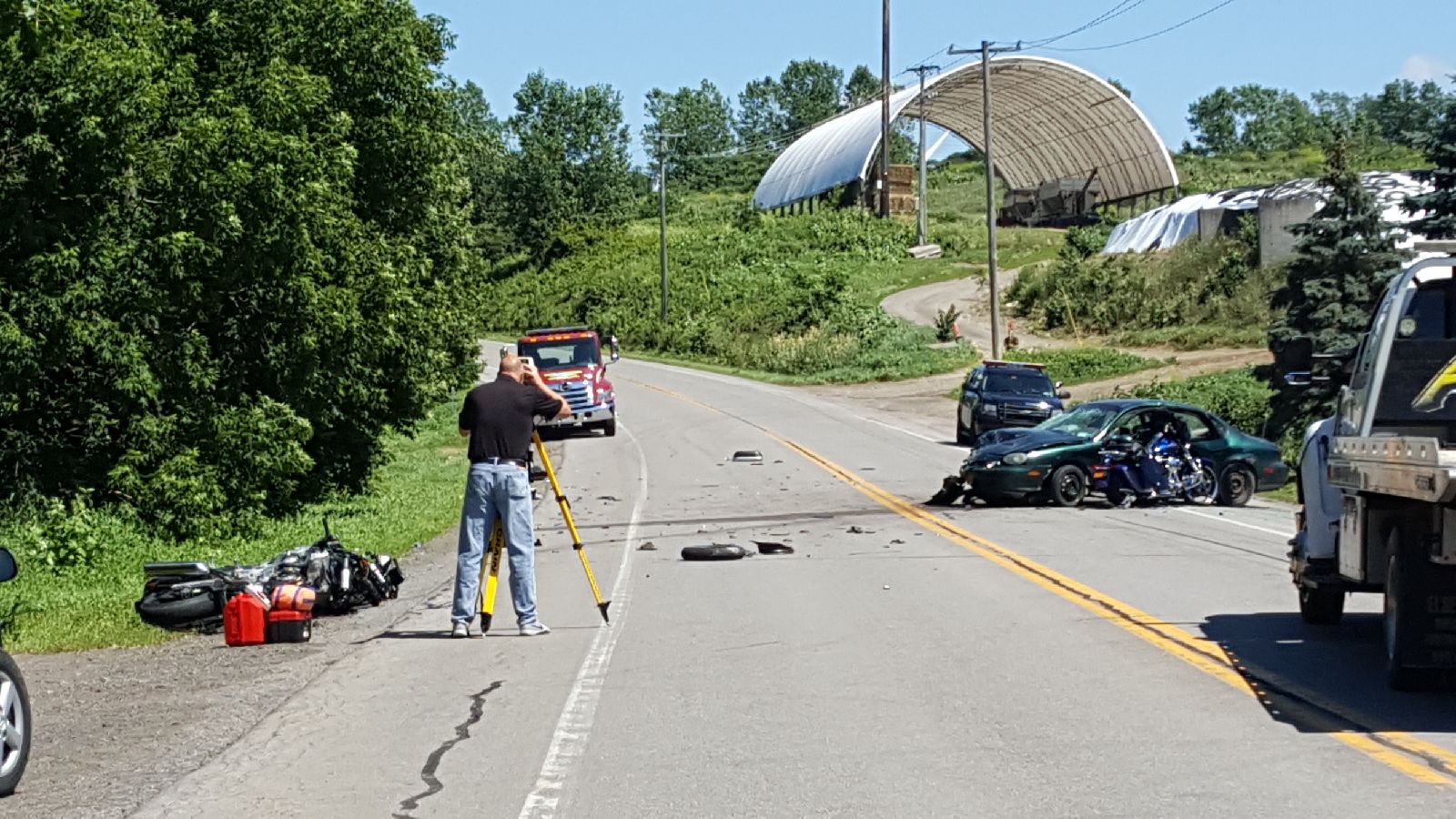 One person killed in motorcycle crash in Varysburg